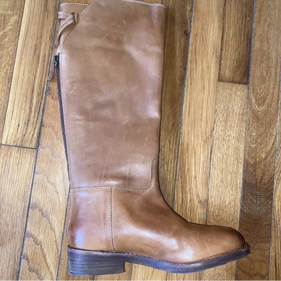 NEW Free People Everly Leather Equestrian Tall Riding Boots Anthropologie 37 6.5 - Picture 8 of 13